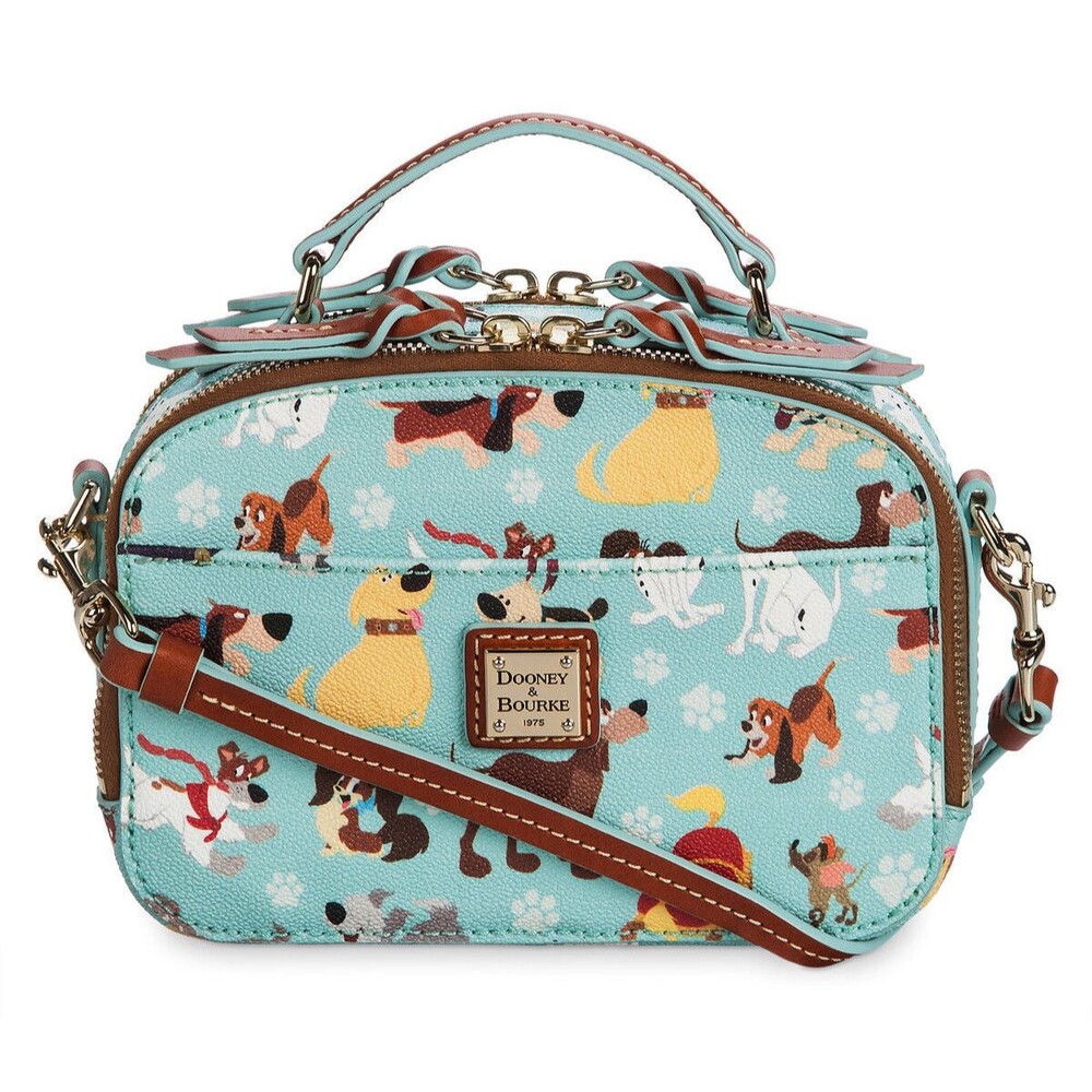 2017 Disney Dooney & Bourke Blue DOGS Shoulder Bag Ambler Crossbody Purse - NEW